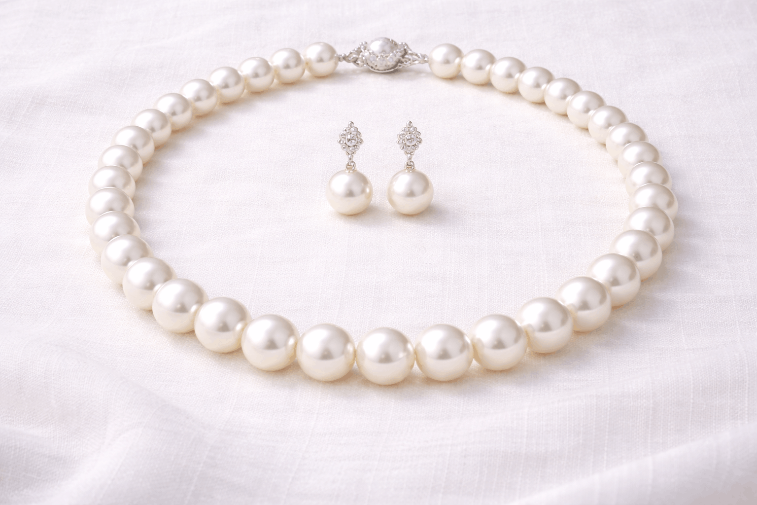 pearlsonly-blog-109-image-4-pearl - طقم عقد وأقراط اللؤلؤ الأبيض - مجوهرات اللؤلؤ - pearlsonly