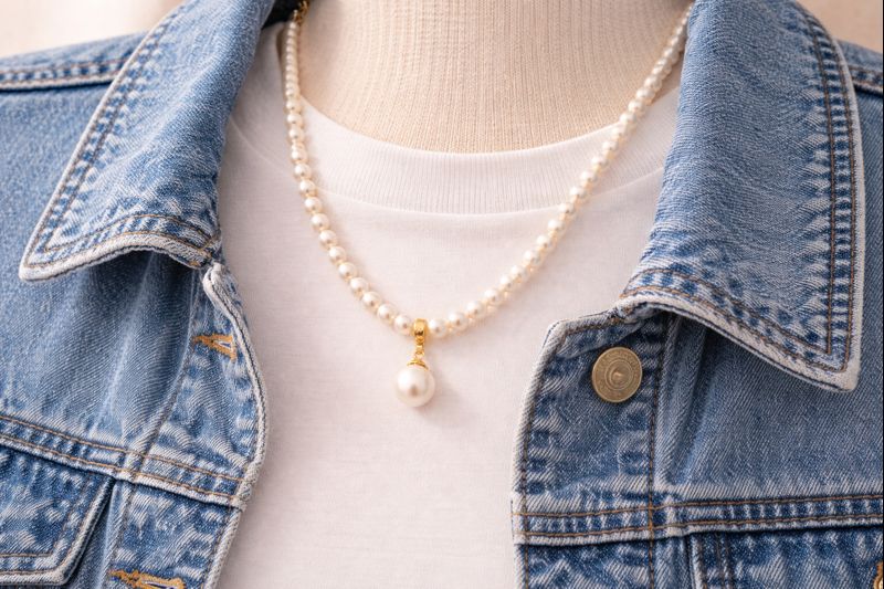 pearlsonly-blog-111-image-6-pearl - التنسيق الكاجوال مع عقد اللؤلؤ وقلادة - مجوهرات اللؤلؤ - pearlsonly