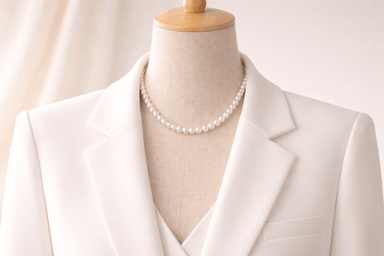pearlsonly-blog-113-image-2-pearl - بليزر أبيض مع عقود اللؤلؤ - مجوهرات اللؤلؤ - pearlsonly