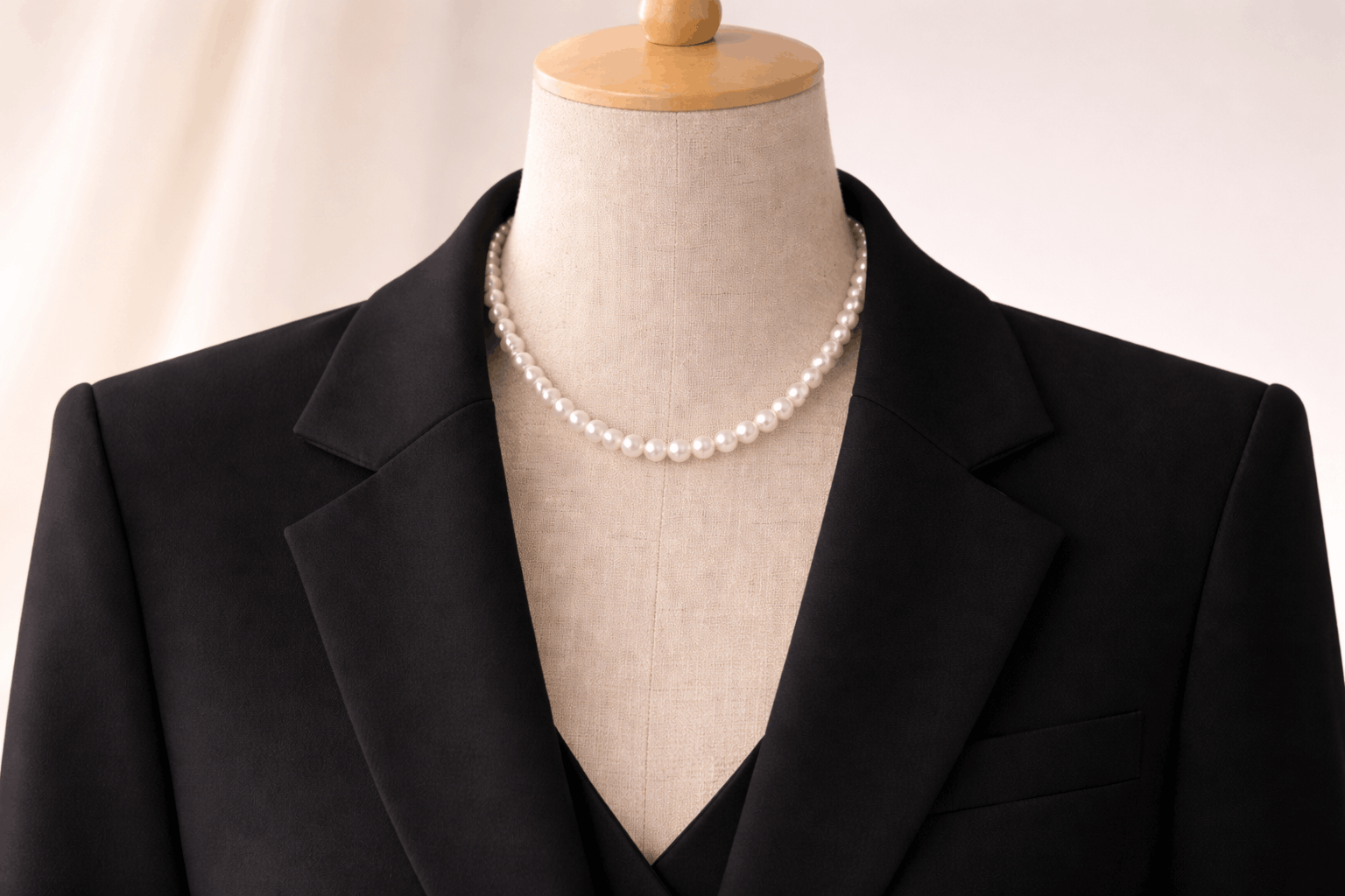 pearlsonly-blog-113-image-3-pearl - تنسيق البليزر الأسود مع عقود اللؤلؤ - مجوهرات اللؤلؤ - pearlsonly